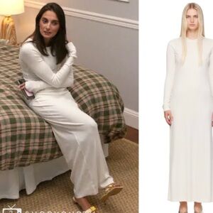 Eterne White Long Sleeve Dress